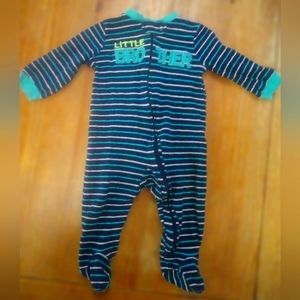 Carter's 6month striped footed onesie